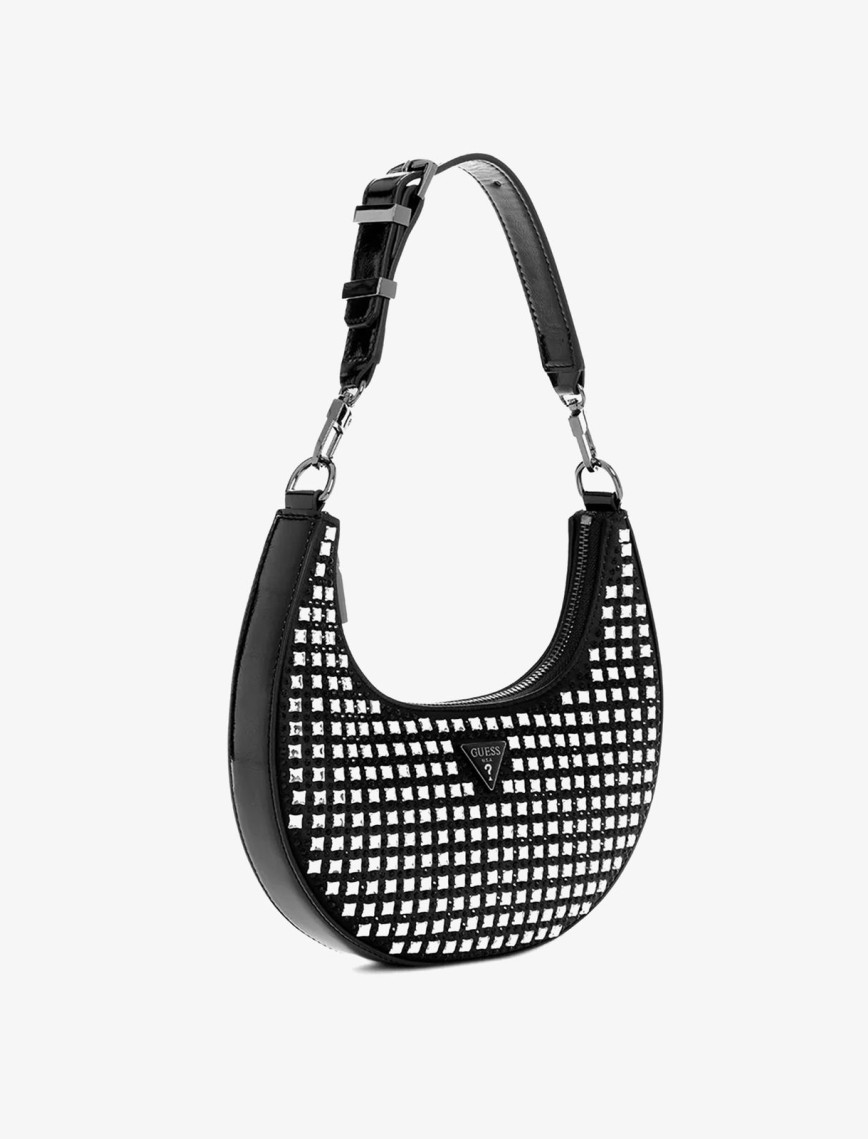 Guess Lua Small Hobo Kadın Siyah El Çantası Guess Lua Small Hobo Kadın Siyah El Çantası