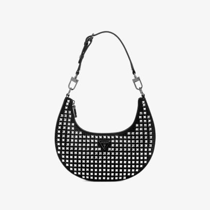 Guess Lua Small Hobo Kadın Siyah El Çantası Guess Lua Small Hobo Kadın Siyah El Çantası