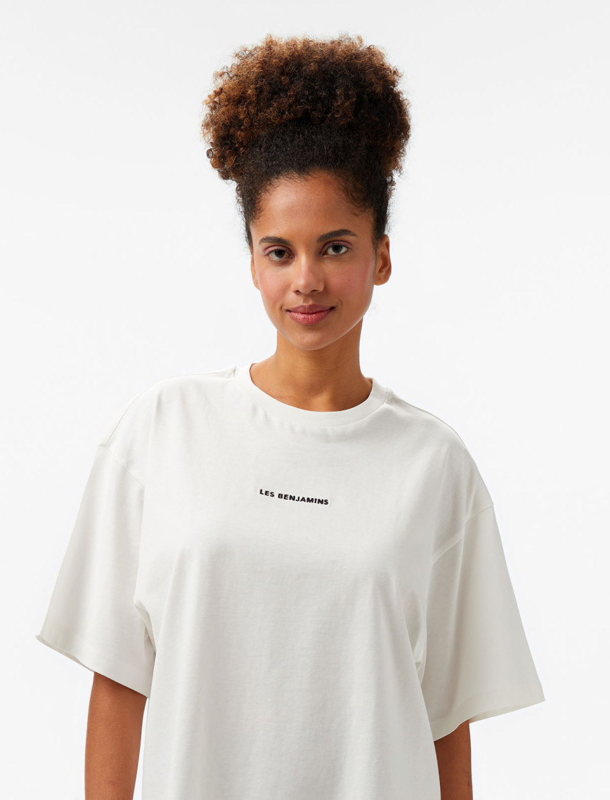 Les Benjamins 306 Kadın Beyaz T-Shirt