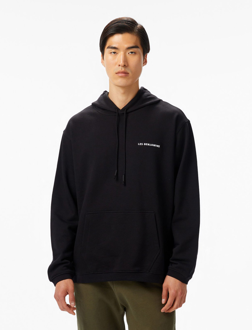 Les Benjamins Essentials Erkek Siyah Hoodie Les Benjamins Essentials Erkek Siyah Hoodie