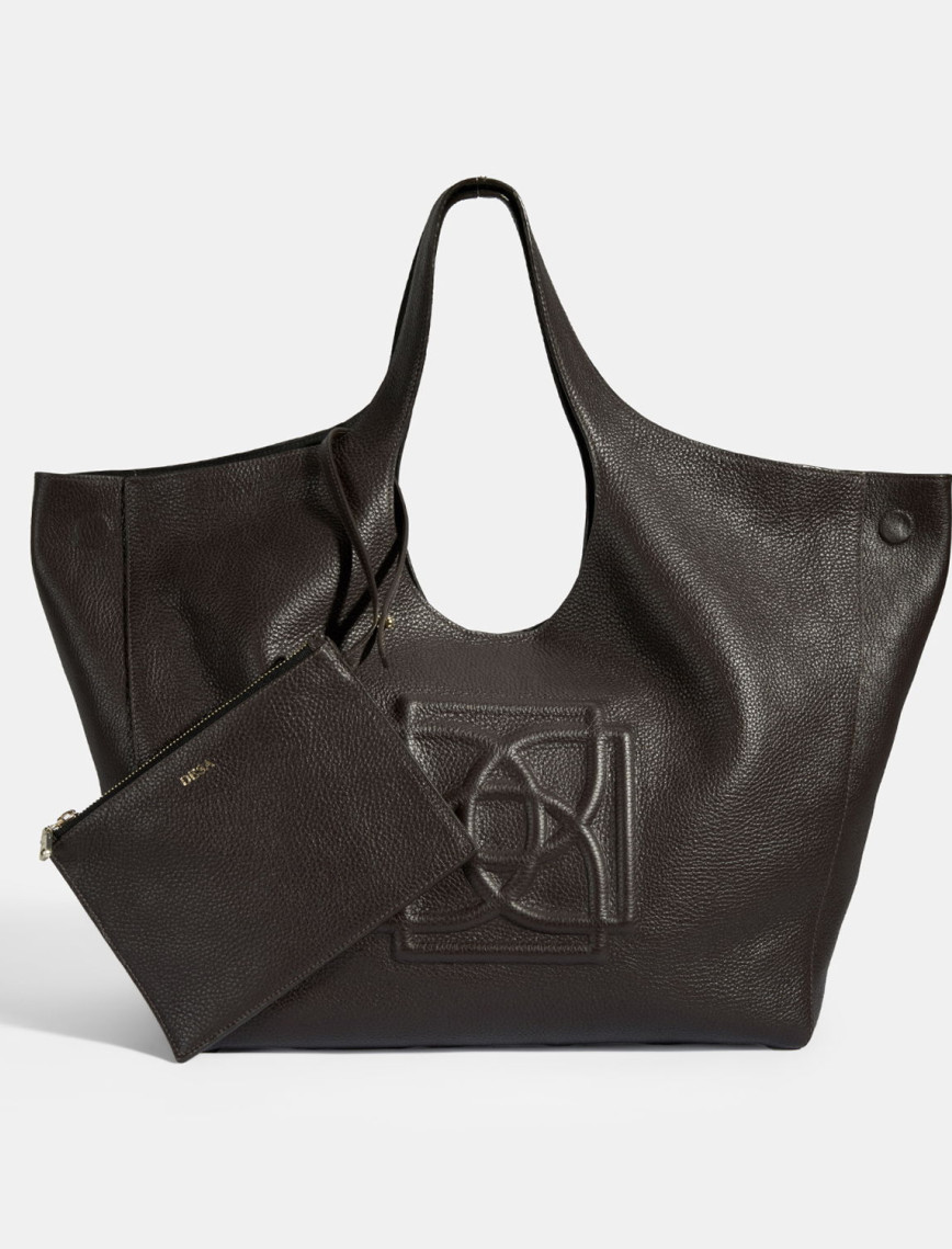 Kadın Acı Kahve Deri Hobo Çanta