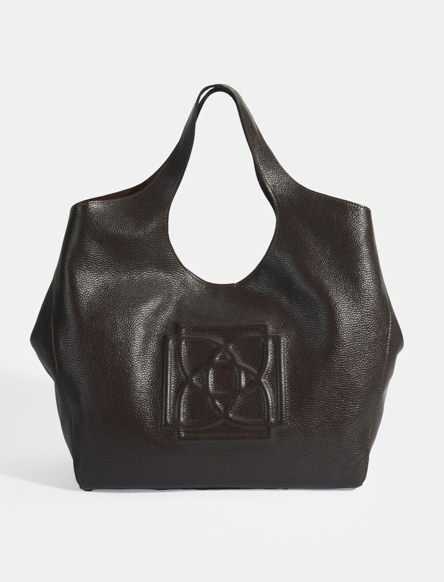 Kadın Acı Kahve Deri Hobo Çanta