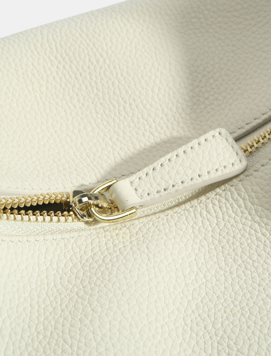 Kadın Beyaz Deri Omuz Çantası