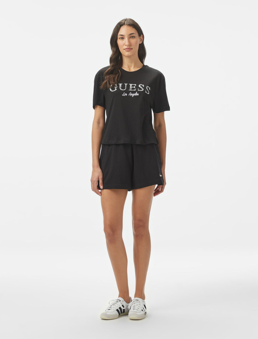 Guess İris Kadın Siyah Şort Guess İris Kadın Siyah Şort