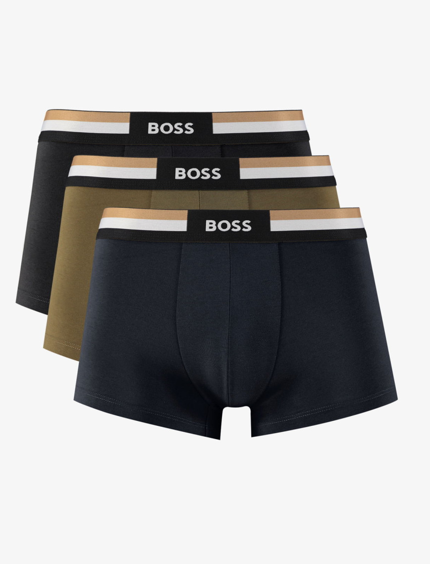 Boss Trunk 3P Motion Erkek Siyah Boxer Boss Trunk 3P Motion Erkek Siyah Boxer
