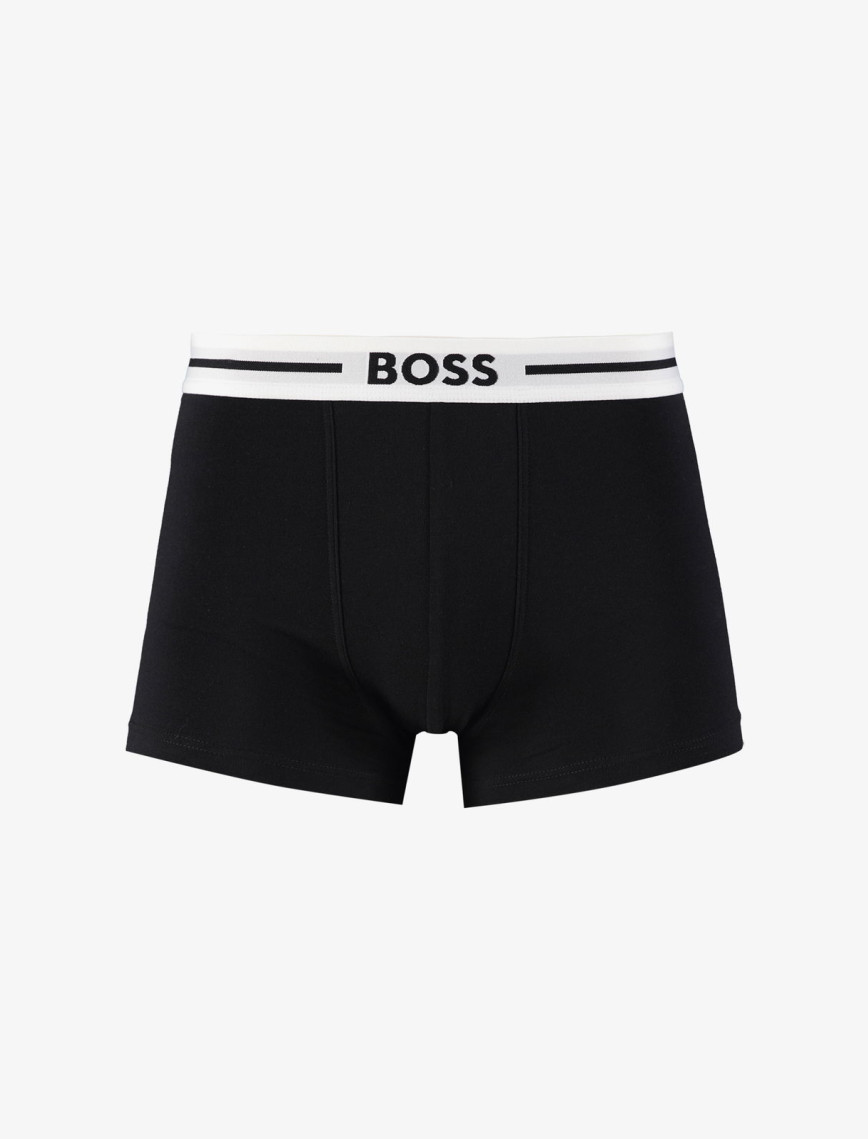 Boss Trunk 3P Bold Design Erkek Siyah Boxer Boss Trunk 3P Bold Design Erkek Siyah Boxer