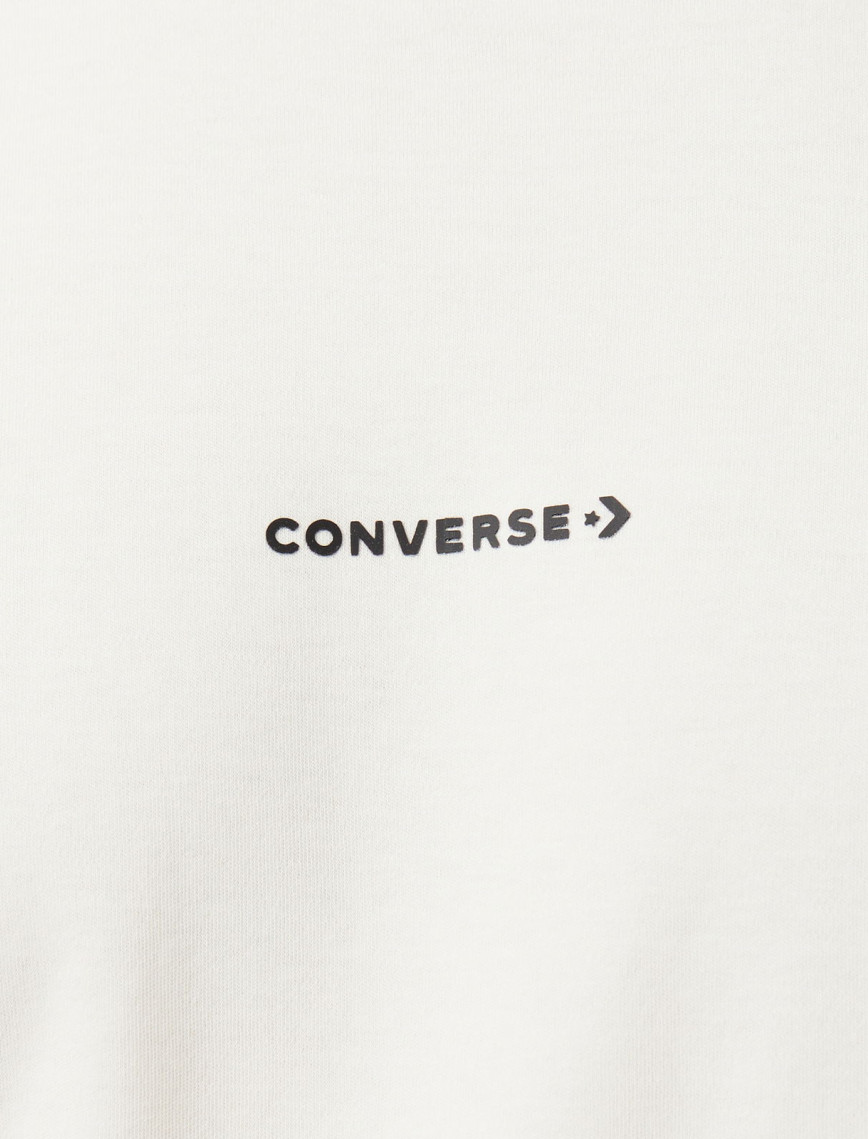 Converse Star Chevron Baskılı Oversize Fit Erkek Krem T-Shirt Converse Star Chevron Baskılı Oversize Fit Erkek Krem T-Shirt