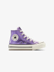 Converse Chuck Taylor All Star Eva Lift Platform Metallic Çocuk Mor Sneaker