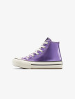 Converse Chuck Taylor All Star Eva Lift Platform Metallic Çocuk Mor Sneaker