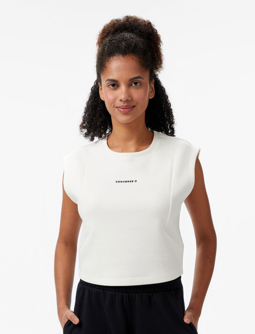 Converse Star Chevron Baskılı Kadın Krem T-Shirt Converse Star Chevron Baskılı Kadın Krem T-Shirt