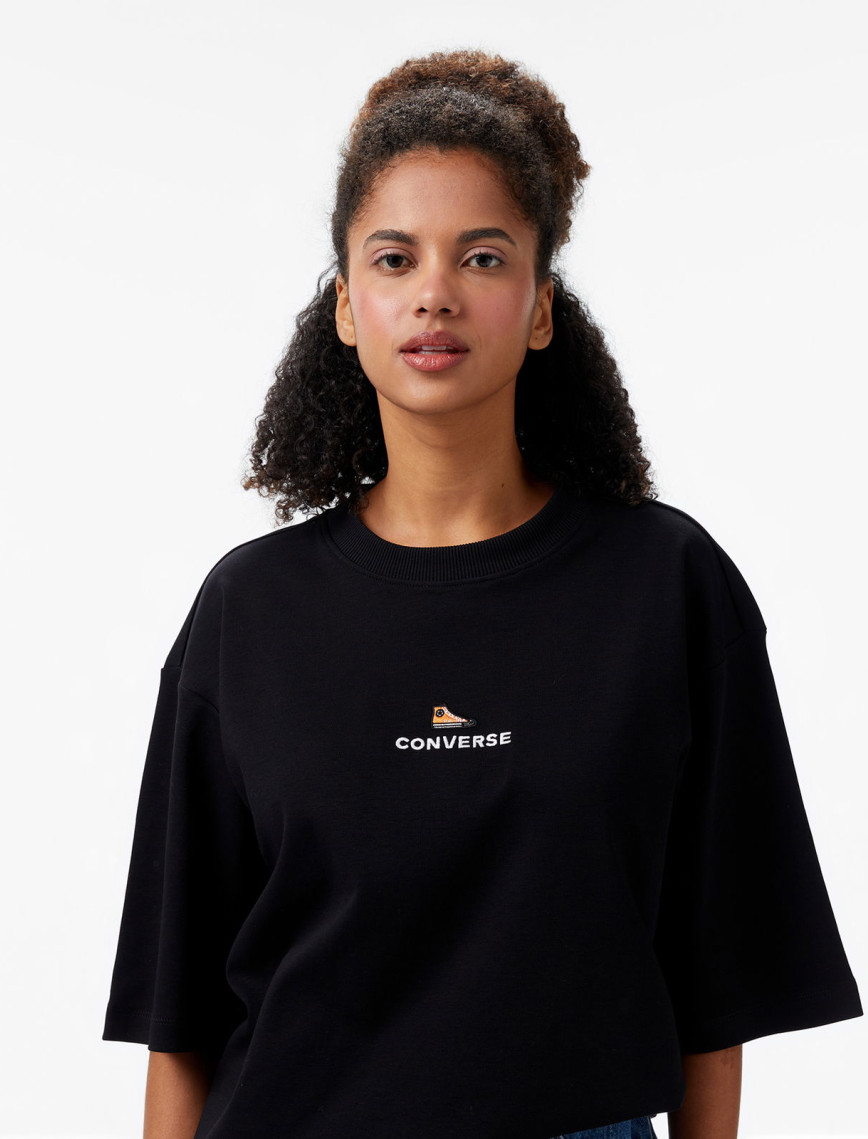 Converse Oversize Fit Erkek Siyah T-shirt Converse Oversize Fit Erkek Siyah T-shirt
