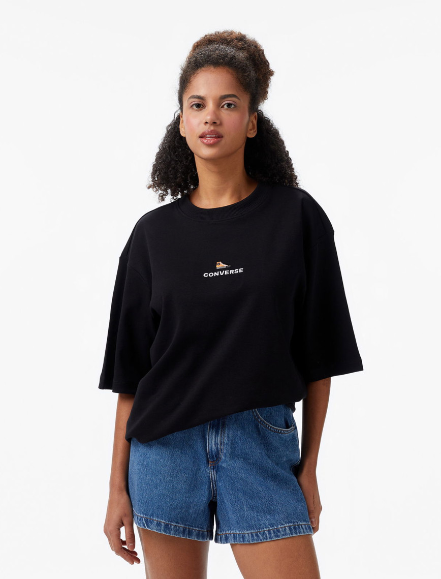 Converse Oversize Fit Erkek Mavi T-shirt Converse Oversize Fit Erkek Mavi T-shirt