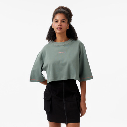 Converse Star Chevron Baskılı Kadın Yeşil T-Shirt Converse Star Chevron Baskılı Kadın Yeşil T-Shirt