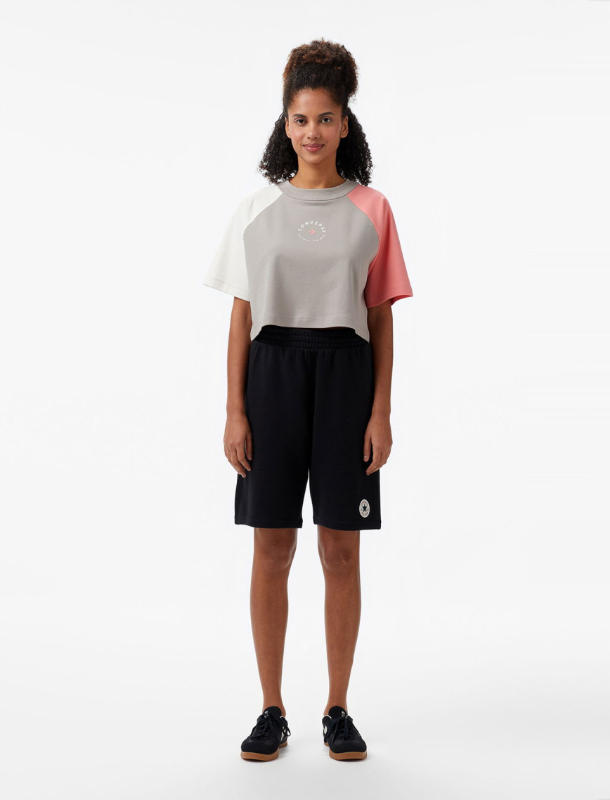 Converse Star Chevron Baskılı Kadın Gri T-Shirt Converse Star Chevron Baskılı Kadın Gri T-Shirt