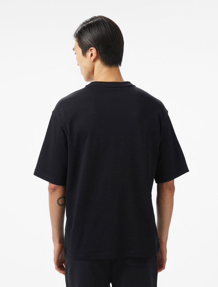 Converse Star Chevron Baskılı Oversize Fit Erkek Siyah T-Shirt Converse Star Chevron Baskılı Oversize Fit Erkek Siyah T-Shirt