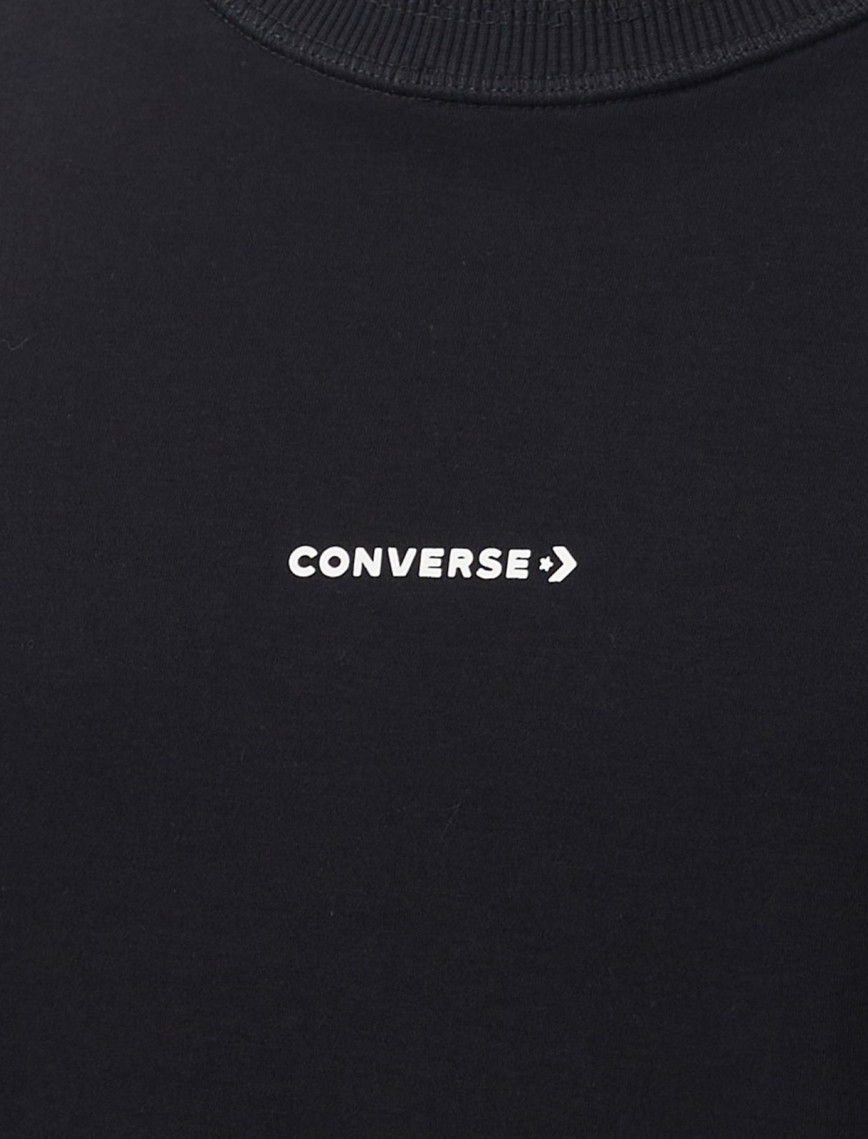 Converse Star Chevron Baskılı Oversize Fit Erkek Siyah T-Shirt Converse Star Chevron Baskılı Oversize Fit Erkek Siyah T-Shirt