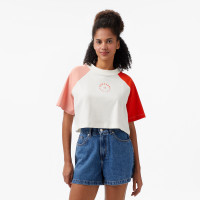 Converse Star Chevron Baskılı Kadın Krem T-Shirt Converse Star Chevron Baskılı Kadın Krem T-Shirt