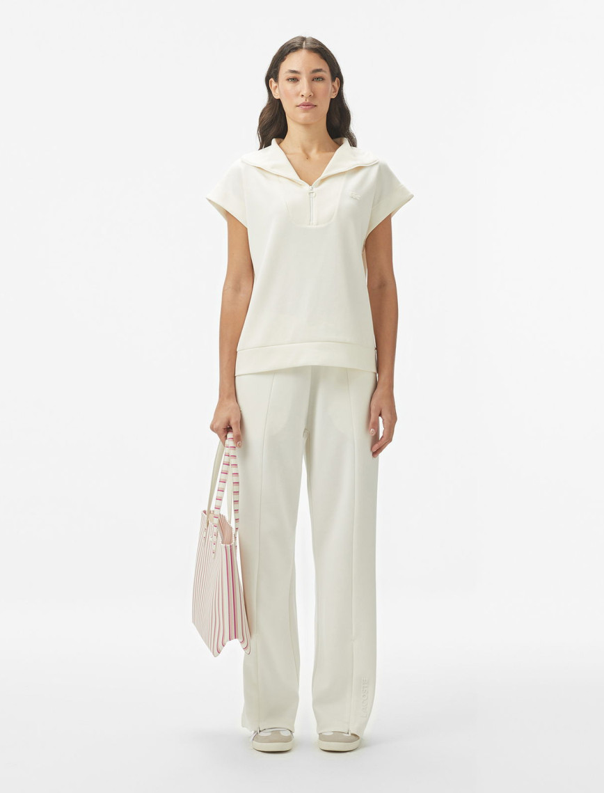 Lacoste Kadın Loose Fit Beyaz Eşofman Altı Lacoste Kadın Loose Fit Beyaz Eşofman Altı