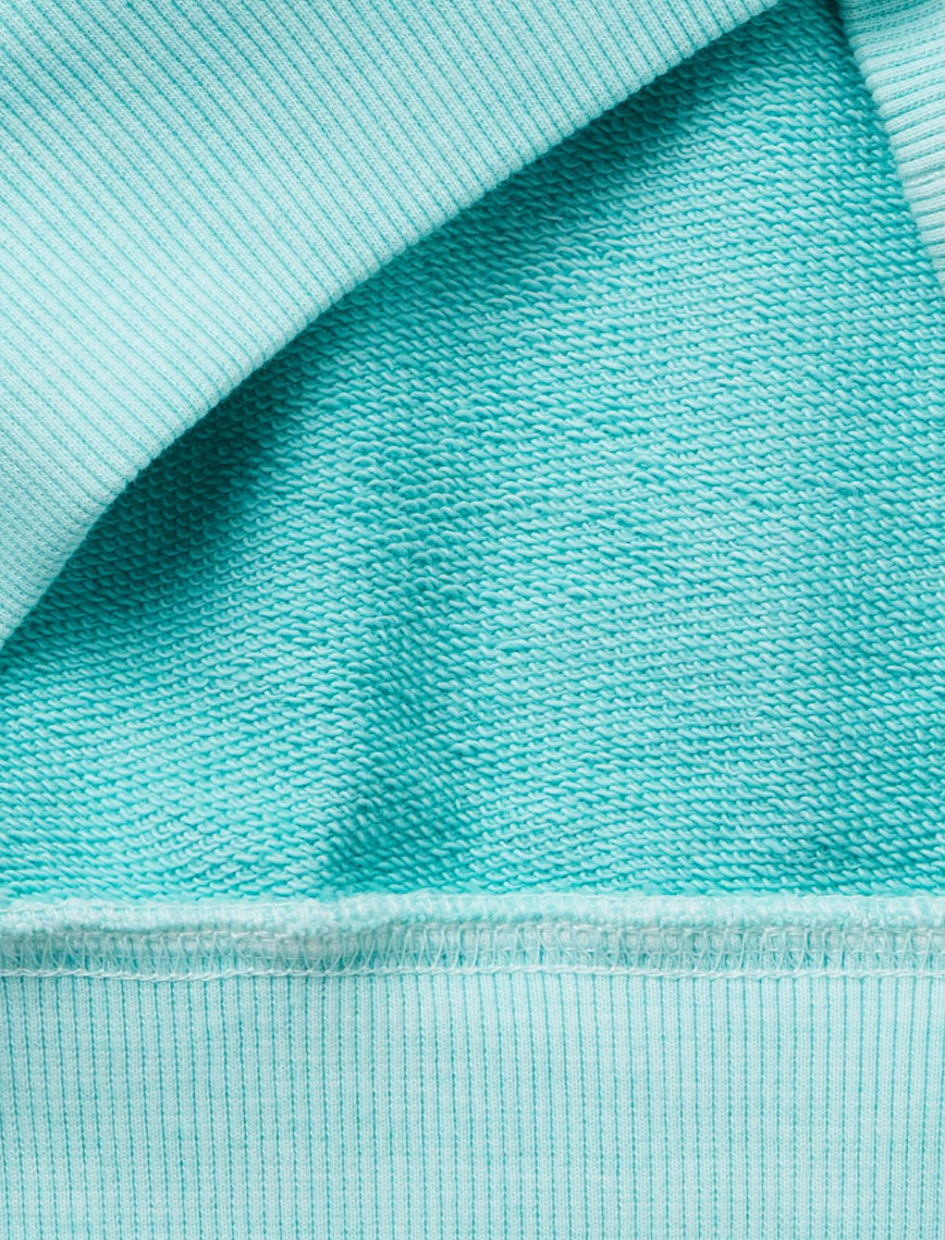 Erkek Çocuk Turkuaz Baskılı Soluk Efektli Kese Cepli Kapüşonlu Sweatshirt Erkek Çocuk Turkuaz Baskılı Soluk Efektli Kese Cepli Kapüşonlu Sweatshirt