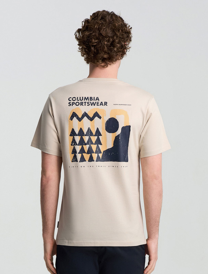 Columbia Explore Outdoors Ss Erkek Bej T-Shirt Columbia Explore Outdoors Ss Erkek Bej T-Shirt