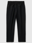 Kadın Siyah  Beli Lastikli Pantolon