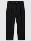 Kadın Siyah  Beli Lastikli Pantolon