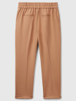 Kadın Bej  Beli Lastikli Pantolon