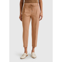 Kadın Bej  Beli Lastikli Pantolon