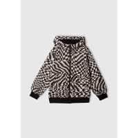 Erkek Çocuk Siyah Kolu Logo İşlemeli Fermuarlı Kapüşonlu Yağmurluk Erkek Çocuk Siyah Kolu Logo İşlemeli Fermuarlı Kapüşonlu Yağmurluk