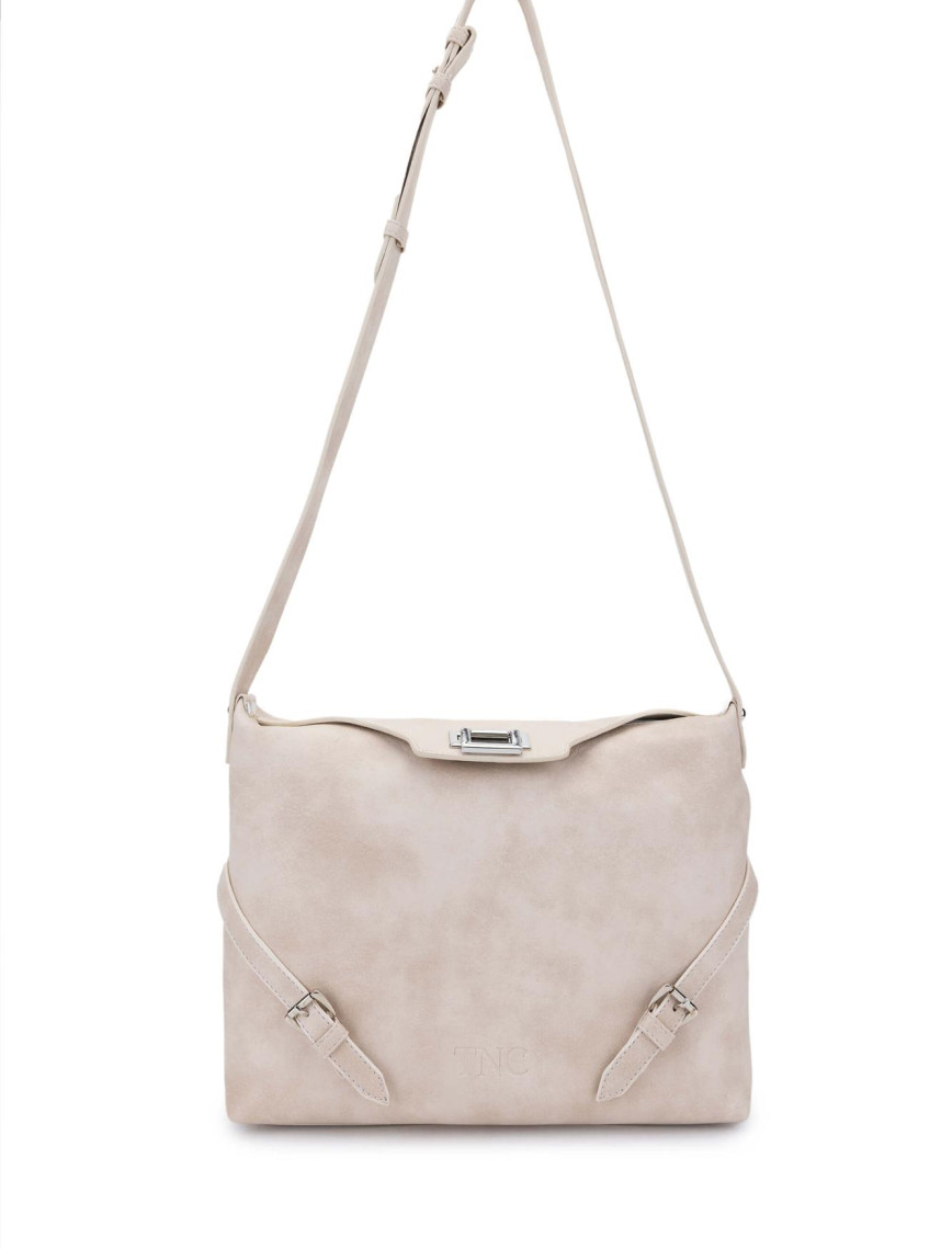 Tamer Tanca Kadın Vegan Bej Omuz Çanta Tamer Tanca Kadın Vegan Bej Omuz Çanta