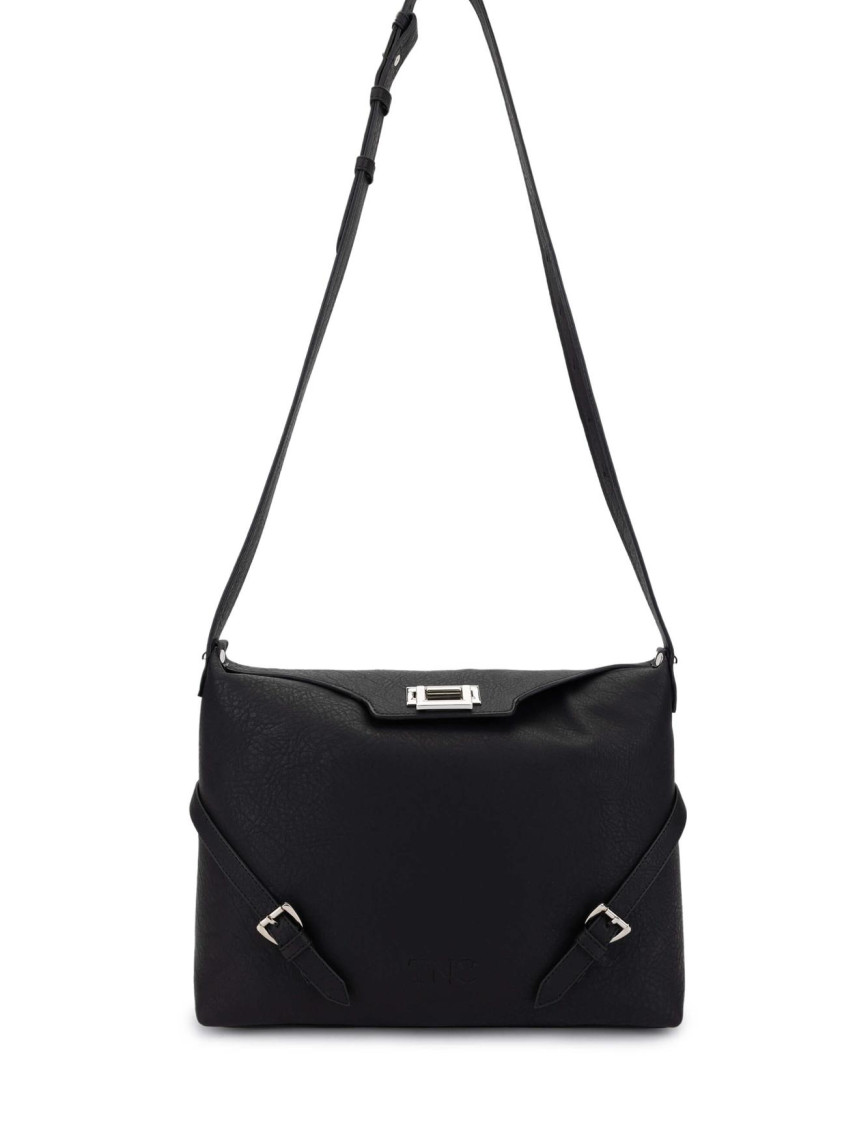 Tamer Tanca Kadın Vegan Siyah Omuz Çanta Tamer Tanca Kadın Vegan Siyah Omuz Çanta