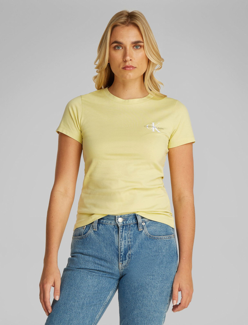 Calvin Klein 2-Pa Monologo Slim Kadın Yeşil T-Shirt