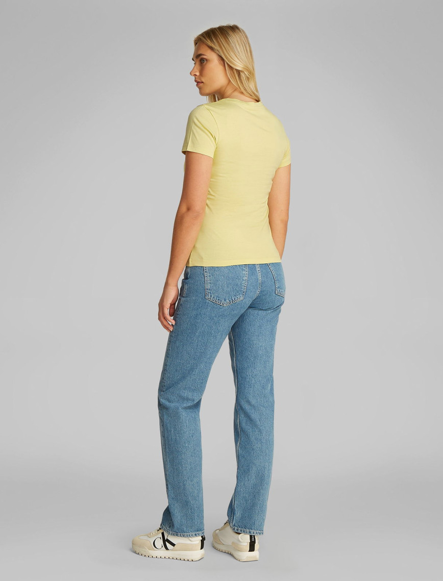 Calvin Klein 2-Pa Monologo Slim Kadın Yeşil T-Shirt