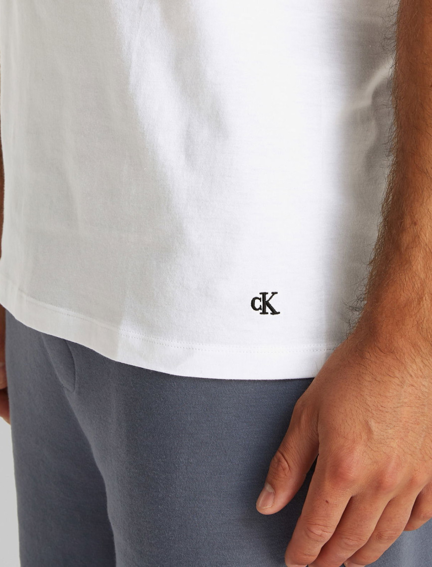 Calvin Klein Crew 3'lü Erkek Beyaz T-Shirt Calvin Klein Crew 3'lü Erkek Beyaz T-Shirt