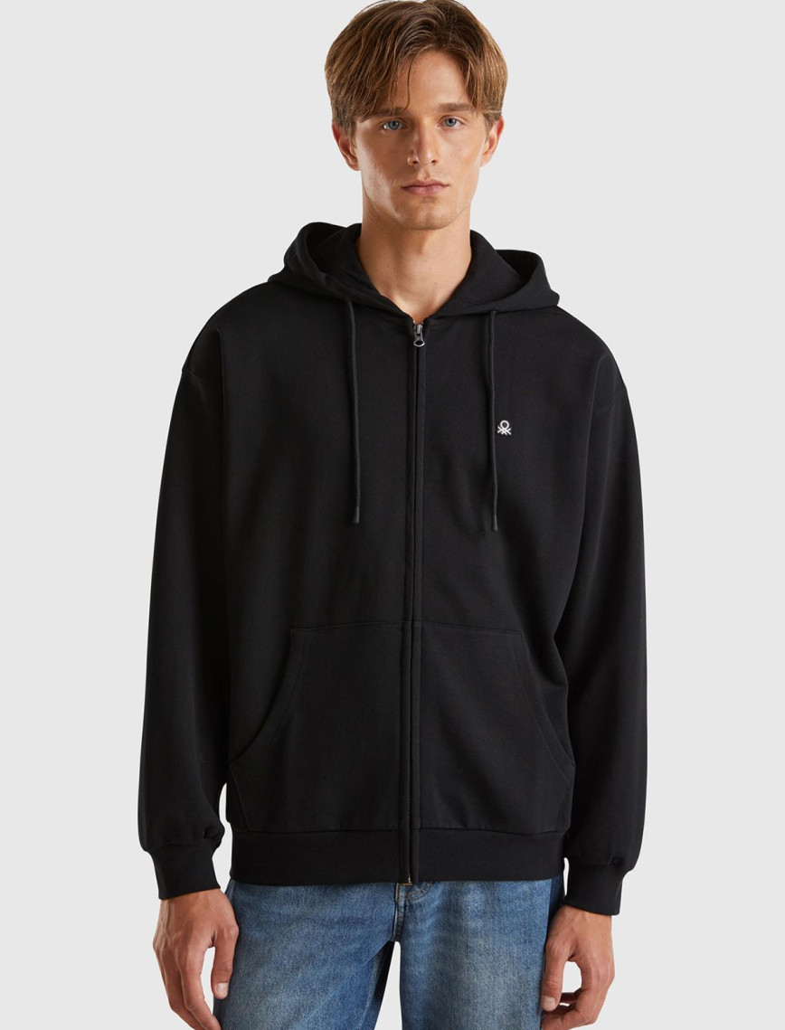 Erkek Lacivert %100 Pamuk Dar Kesim Fermuarlı Kapüşonlu Sweatshirt Erkek Lacivert %100 Pamuk Dar Kesim Fermuarlı Kapüşonlu Sweatshirt