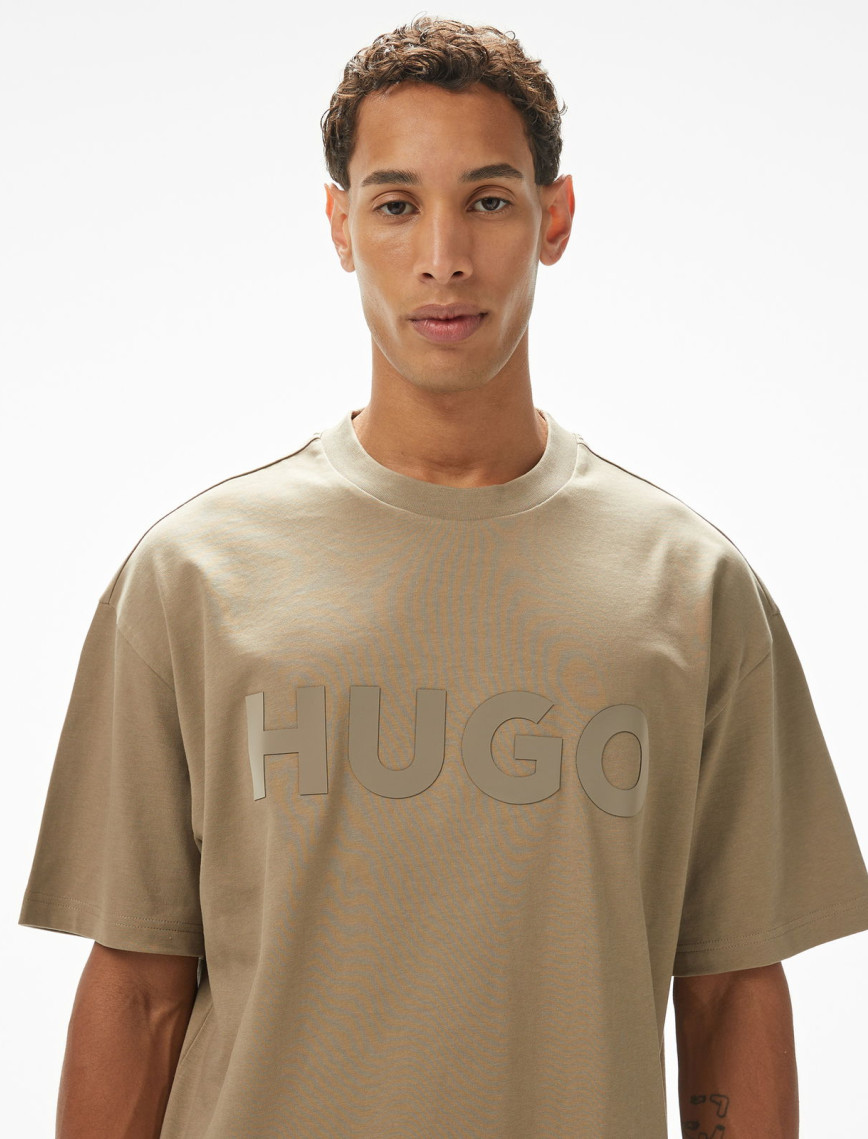 Hugo Dinkee Erkek Kahverengi T-Shirt
