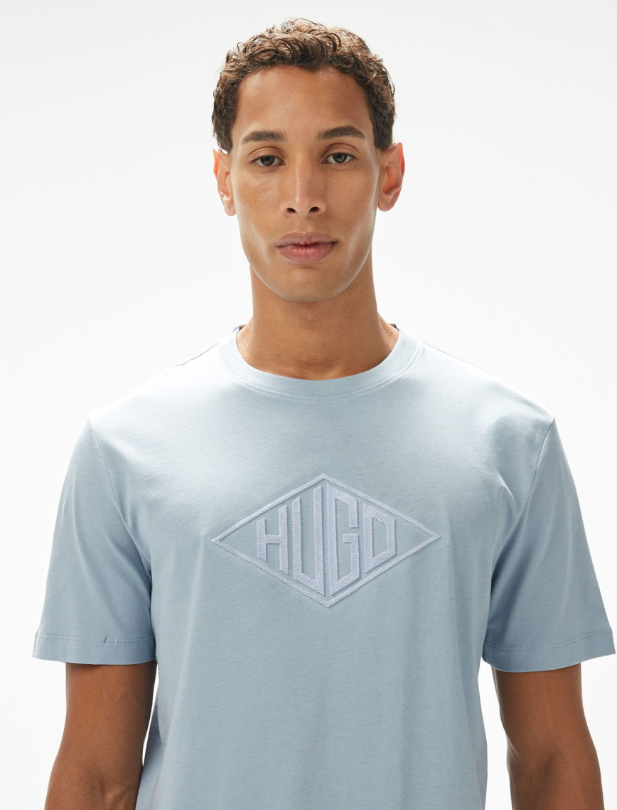 Hugo Dalendi Erkek Mavi T-Shirt Hugo Dalendi Erkek Mavi T-Shirt