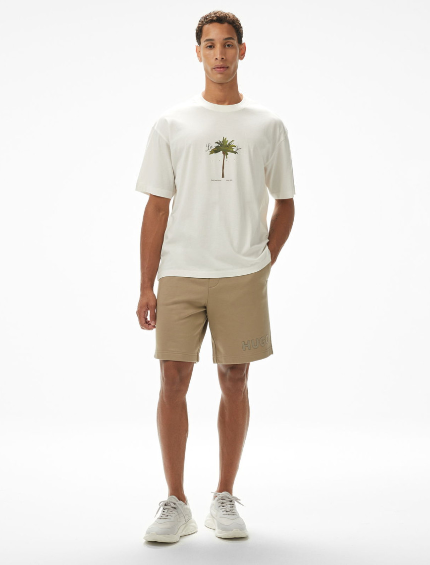 Hugo Duwom Erkek Beyaz T-Shirt