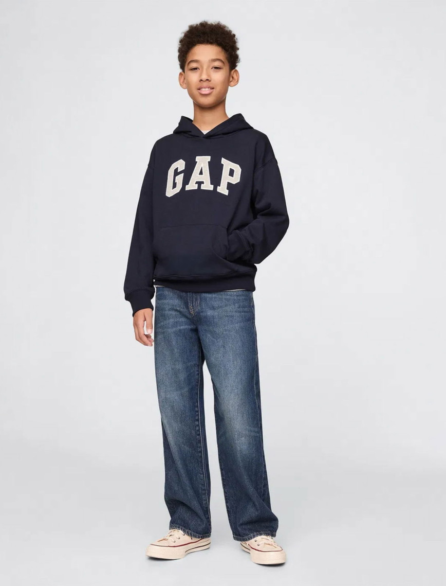 Gap V-Bas Relaxed Fit Çocuk Lacivert Sweatshirt Gap V-Bas Relaxed Fit Çocuk Lacivert Sweatshirt