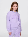 Gap Relaxed Fit French Terry Çocuk Mor Sweatshirt Gap Relaxed Fit French Terry Çocuk Mor Sweatshirt