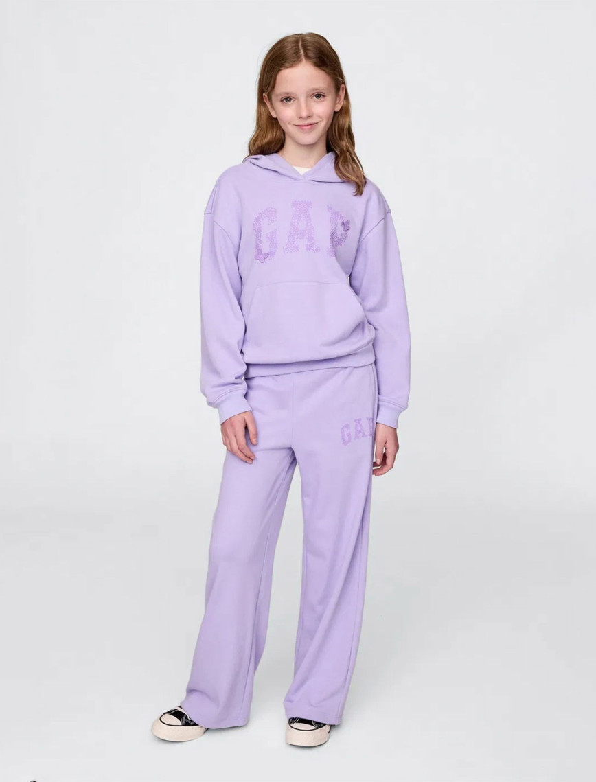 Gap Relaxed Fit French Terry Çocuk Mor Sweatshirt Gap Relaxed Fit French Terry Çocuk Mor Sweatshirt