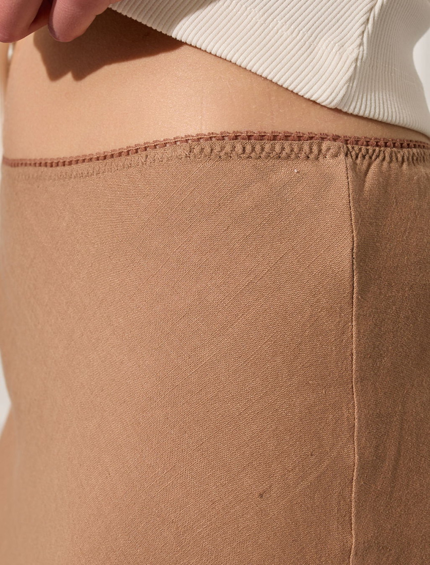 %100 Keten Uzun Etek %100 Keten Uzun Etek