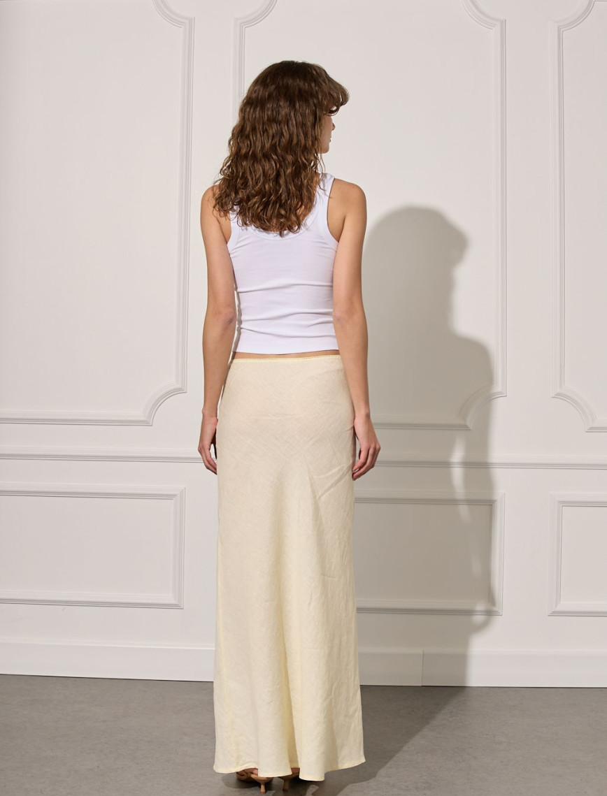 %100 Keten Uzun Etek %100 Keten Uzun Etek