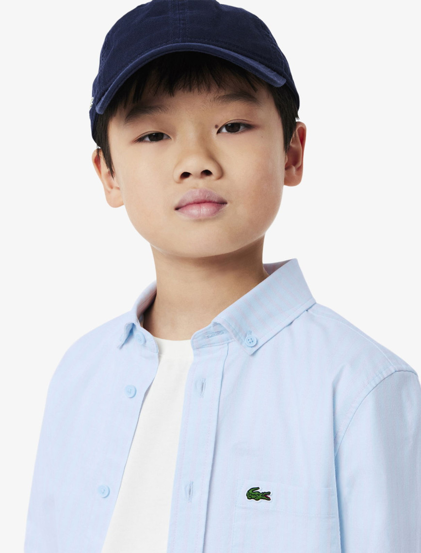 Lacoste Çocuk Çizgili Mavi Gömlek Lacoste Çocuk Çizgili Mavi Gömlek