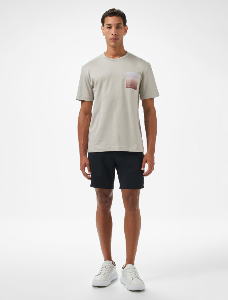 Calvin Klein Ombre Logo Erkek Gri T-Shirt Calvin Klein Ombre Logo Erkek Gri T-Shirt