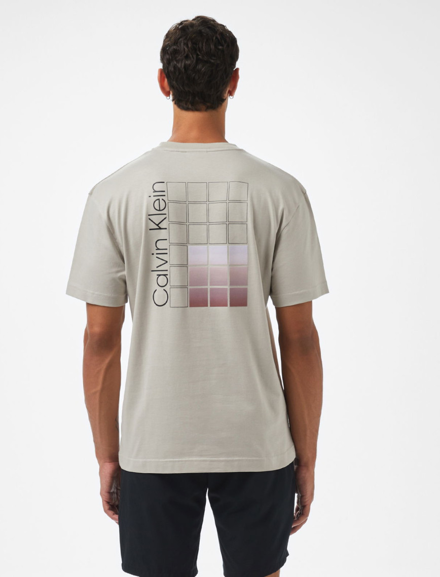 Calvin Klein Ombre Logo Erkek Gri T-Shirt Calvin Klein Ombre Logo Erkek Gri T-Shirt