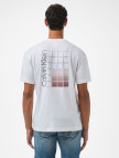 Calvin Klein Ombre Bonded Box Logo Erkek Beyaz T-Shirt Calvin Klein Ombre Bonded Box Logo Erkek Beyaz T-Shirt