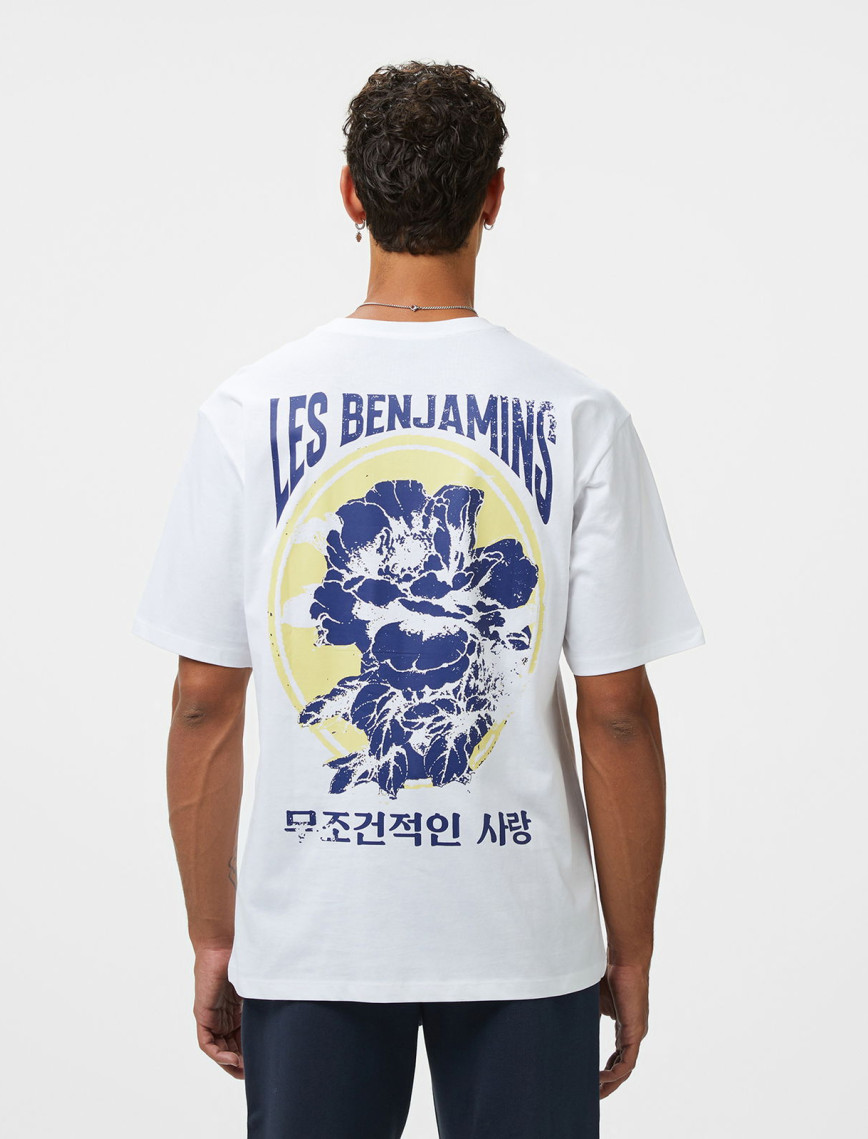 Les Benjamins Relaxed 022 Erkek Beyaz T-Shirt Les Benjamins Relaxed 022 Erkek Beyaz T-Shirt