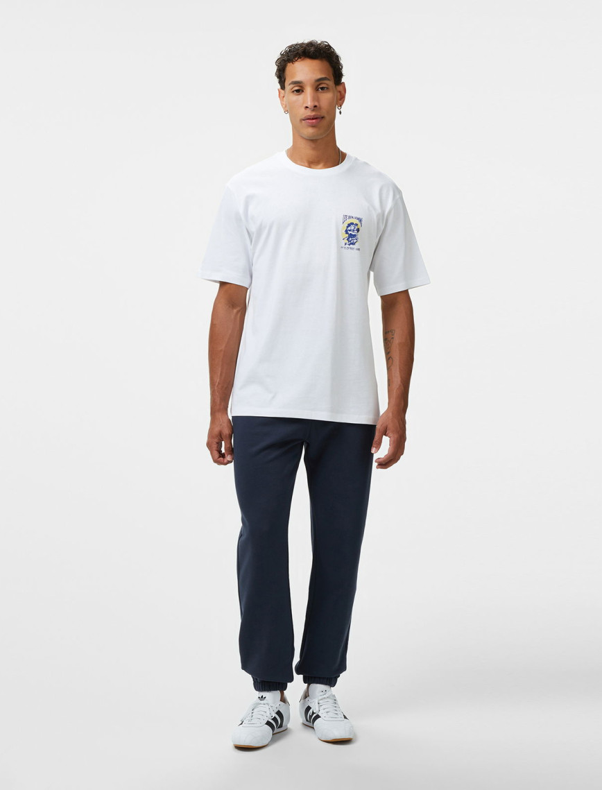 Les Benjamins Relaxed 022 Erkek Beyaz T-Shirt Les Benjamins Relaxed 022 Erkek Beyaz T-Shirt