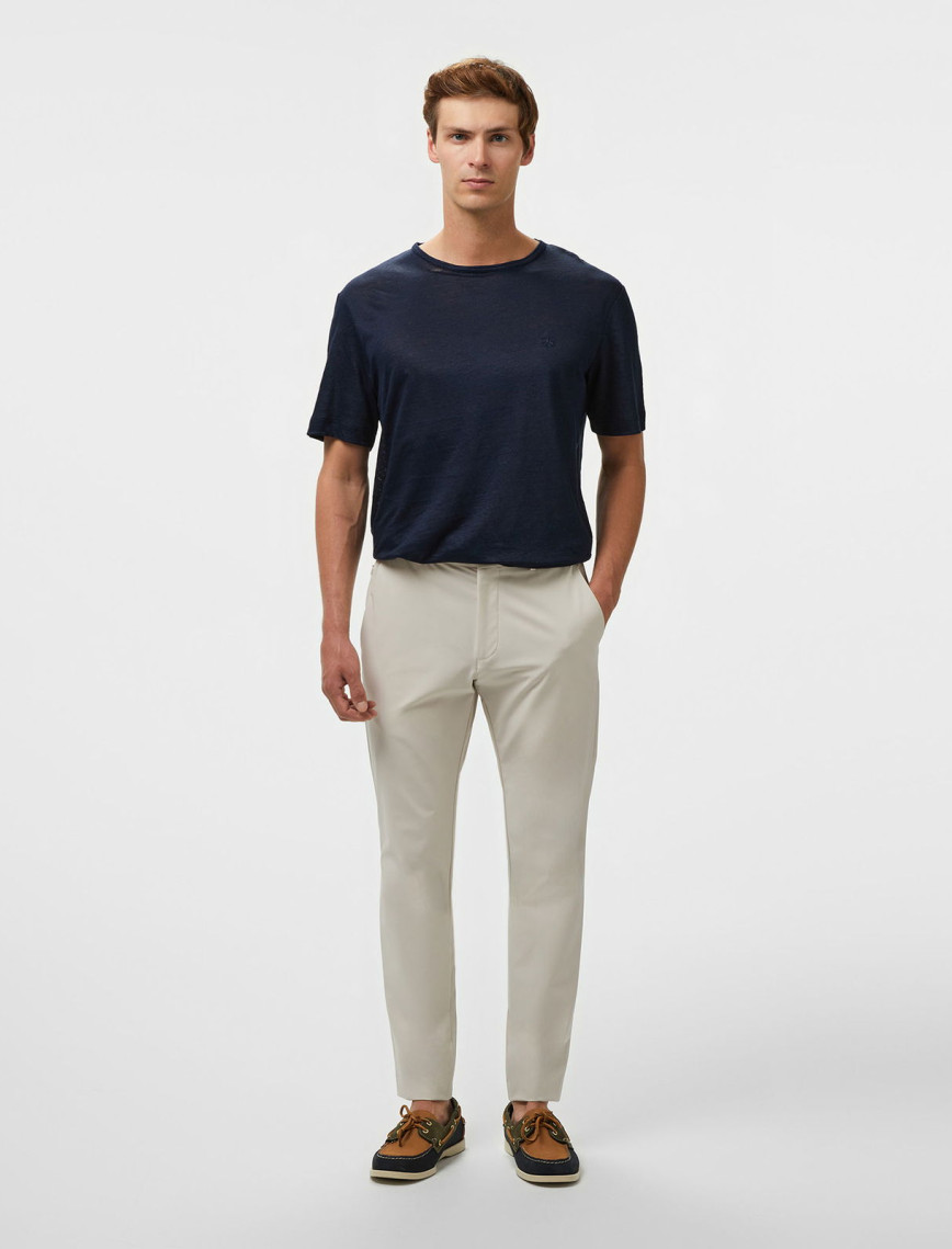 Brooks Brothers %100 Keten Bisiklet Yaka Erkek Lacivert T-Shirt Brooks Brothers %100 Keten Bisiklet Yaka Erkek Lacivert T-Shirt